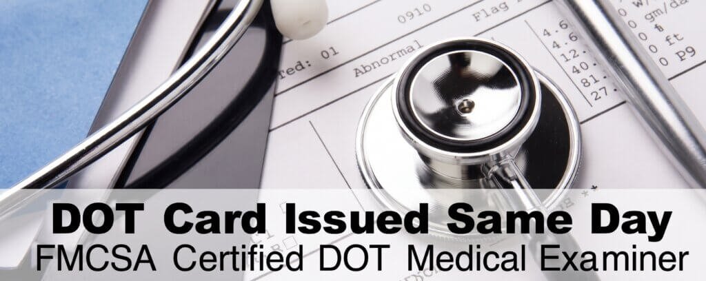 DOT medical card exam for CDL drivers in Riverdale GA
